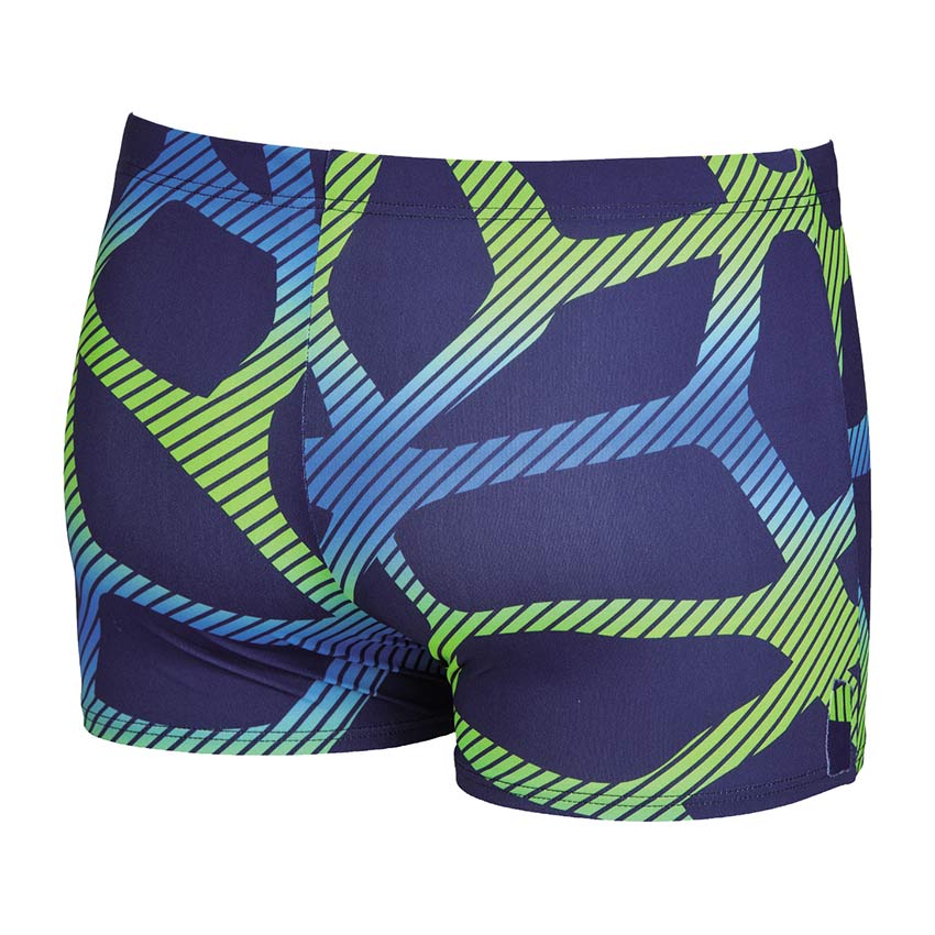 Arena Mens Spider Swim Shorts Blue Green