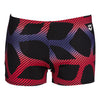 Arena Mens Spider Swim Shorts Black Red Blue Front
