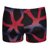 Arena Mens Spider Swim Shorts Black Red Blue