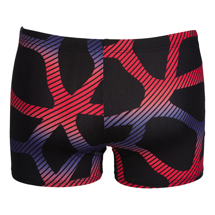 Arena Mens Spider Swim Shorts Black Red Blue