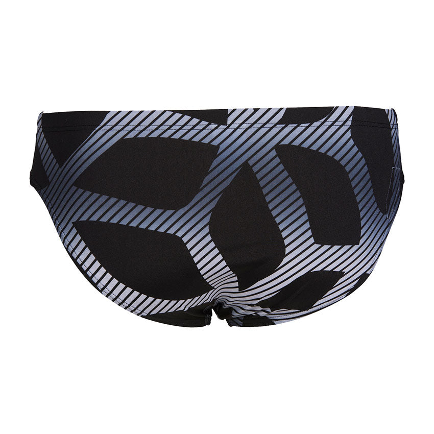 Arena Mens Spider Swim Brief Black White