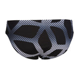 Arena Mens Spider Swim Brief Black White