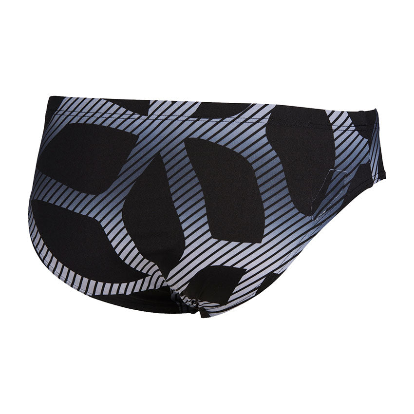 Arena Mens Spider Swim Brief Black White