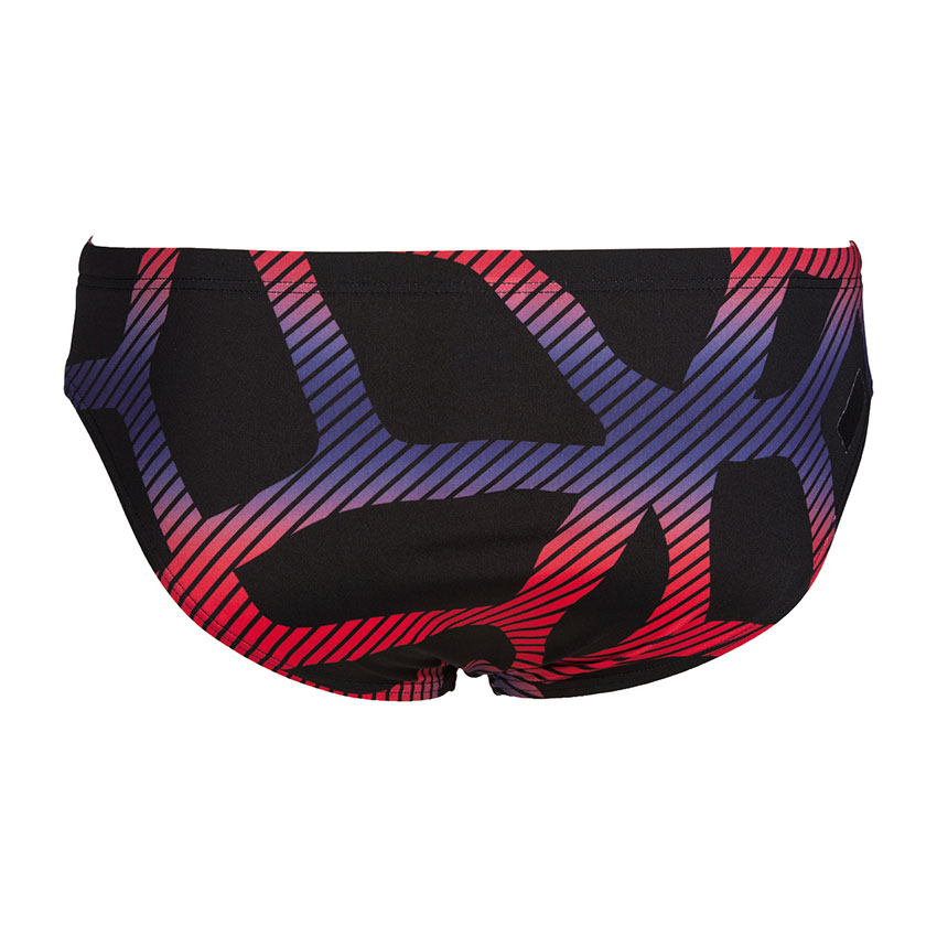 Arena Mens Spider Swim Brief Black Red