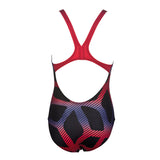 Arena Spider Girls Swimsuit Black Red