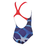 Arena Spider Girls Swimsuit Blue Red