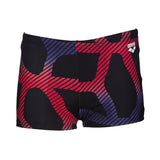 Arena Spider Boys Black Red Swim Shorts