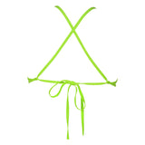 Black Green Arena Triangle Feel Bikini Top