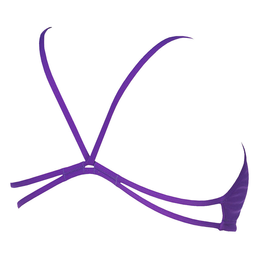 Purple Arena Bandeau Bikini Top