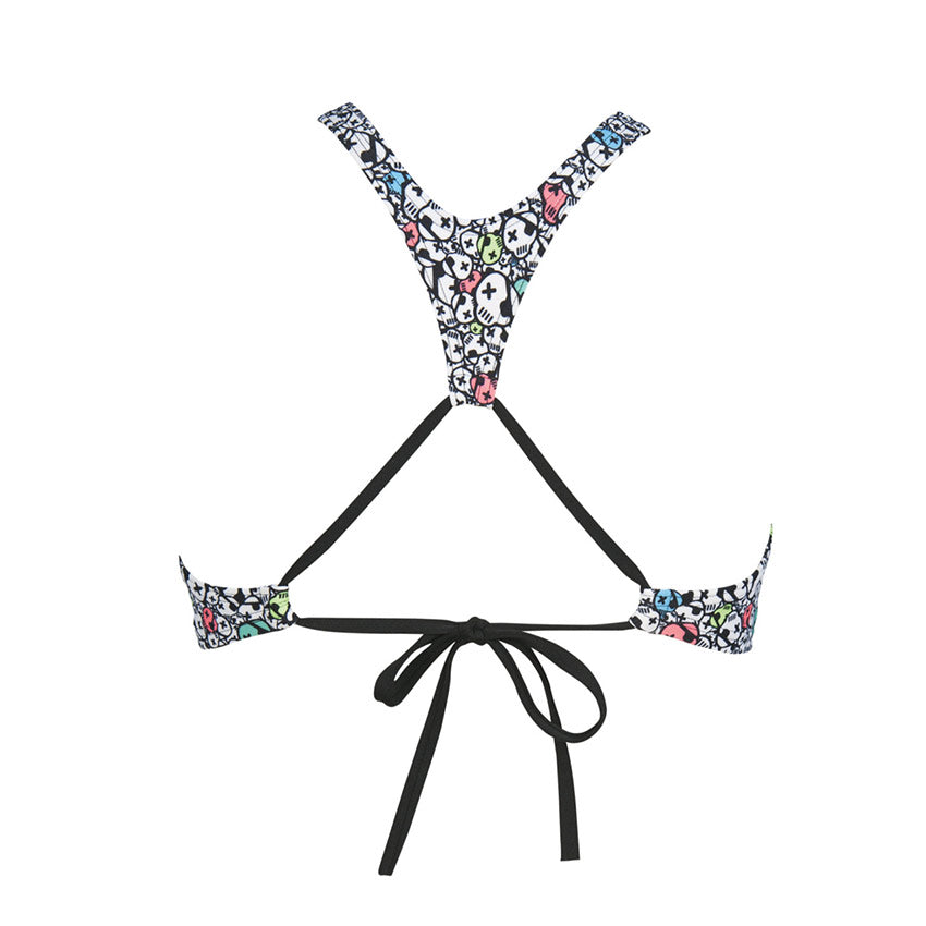 Patterned Arena Crop Bikini Top