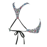 Patterned Arena Crop Bikini Top