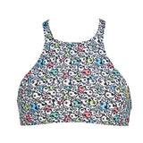 Patterned Arena Crop Bikini Top