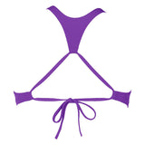 Purple Arena Crop Bikini Top
