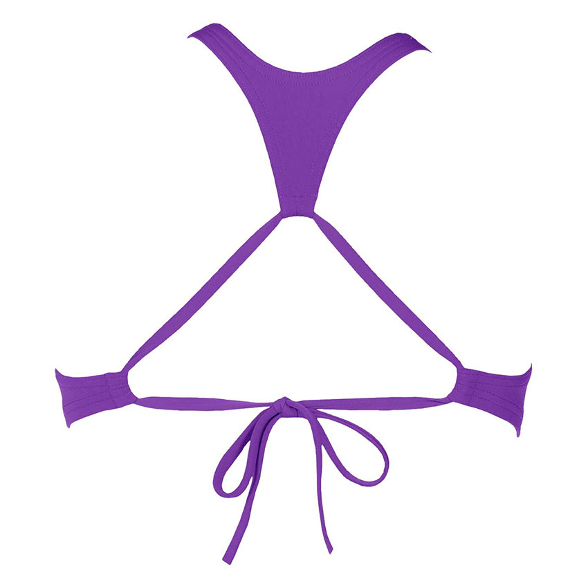 Purple Arena Crop Bikini Top