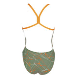 Arena Water Green High Leg Swimsuit