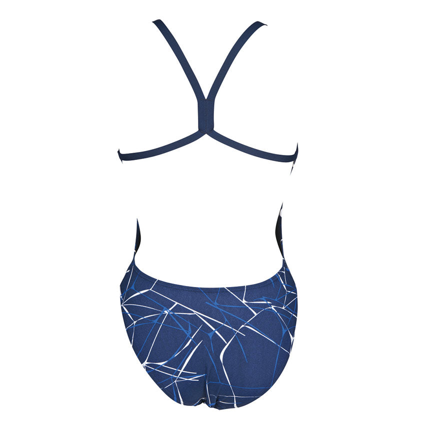 Arena Water Navy Blue High Leg Swimsuit