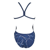 Arena Water Navy Blue High Leg Swimsuit