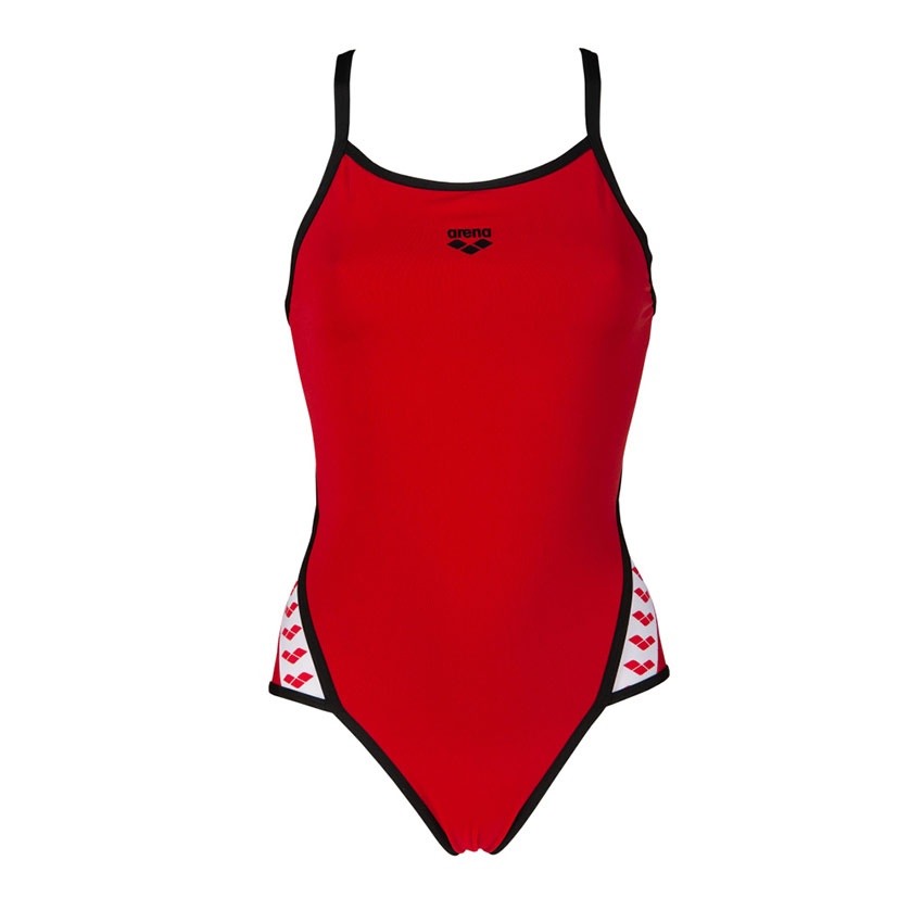 Red Arena Team Stripe Swimsuit