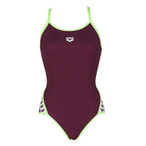 Red Wine Arena Team Stripe Swimsuit