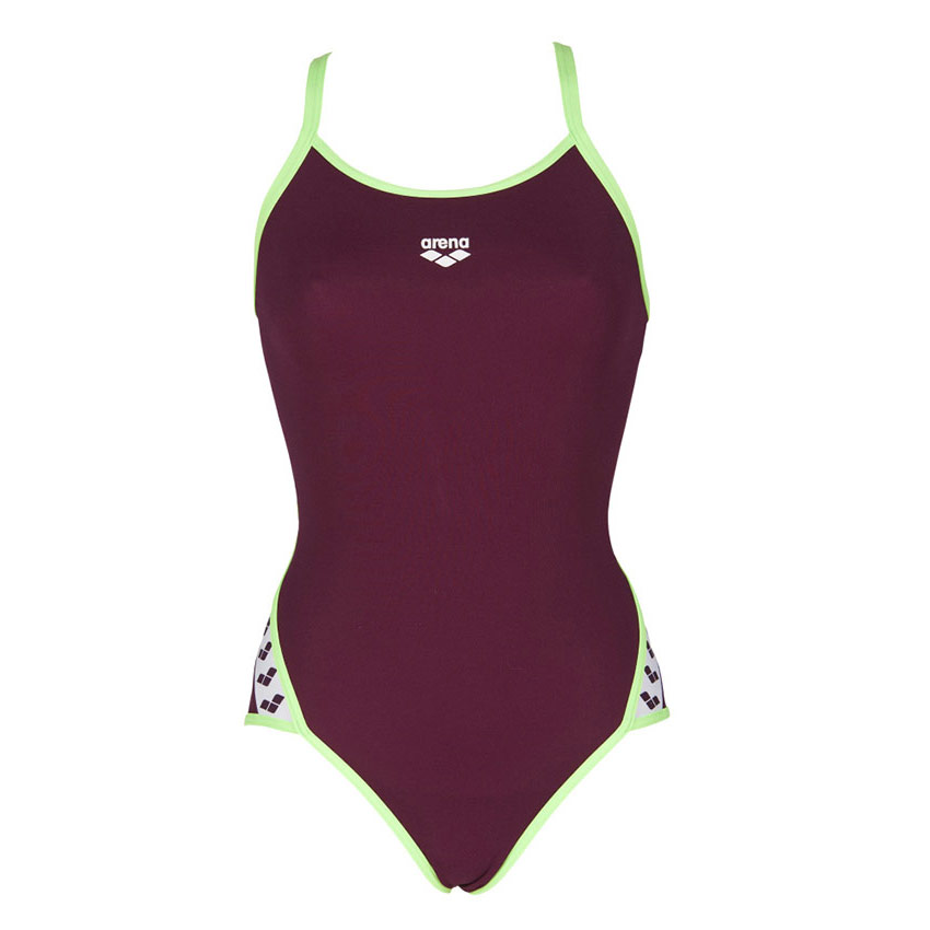Red Wine Arena Team Stripe Swimsuit