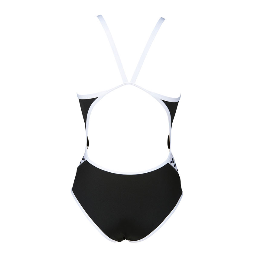 Black Arena Team Stripe Swimsuit