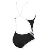 Black Arena Team Stripe Swimsuit