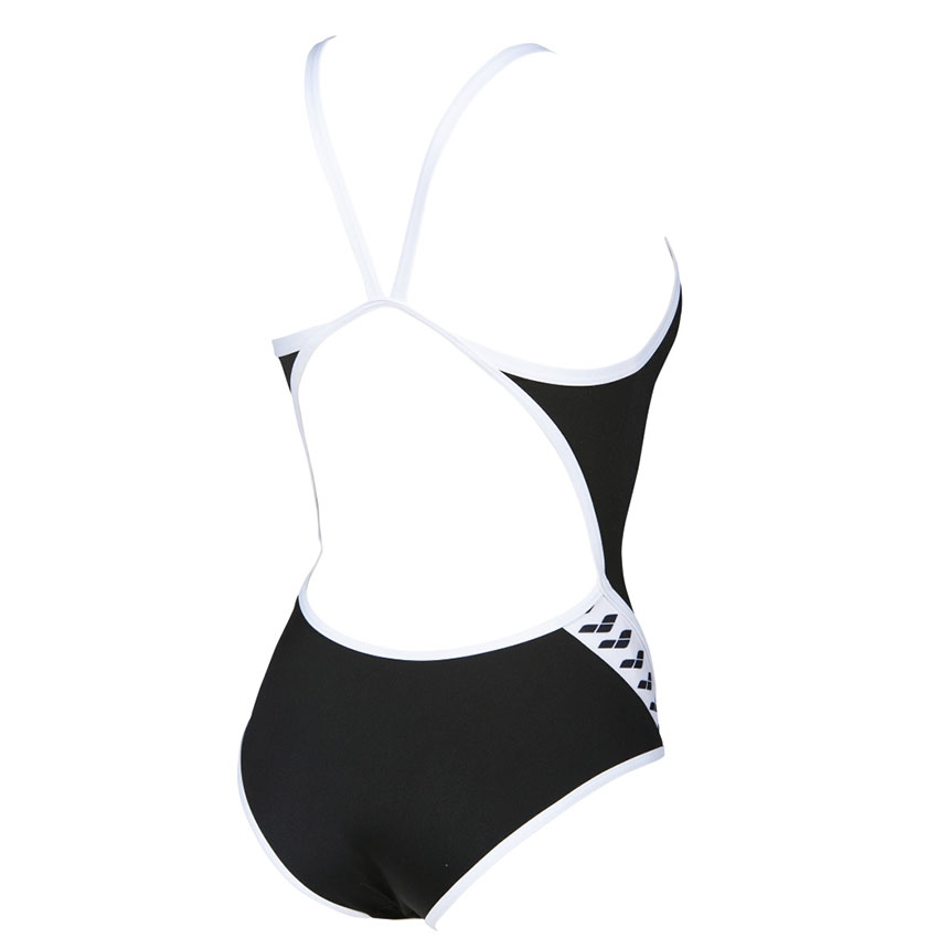 Black Arena Team Stripe Swimsuit