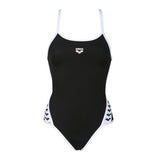 Black Arena Team Stripe Swimsuit