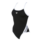Black Arena Team Stripe Swimsuit