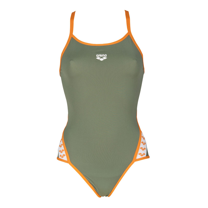 Green Arena Team Stripe Swimsuit
