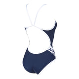 Navy Blue Arena Team Stripe Swimsuit