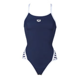 Navy Blue Arena Team Stripe Swimsuit