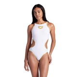 Arena One Biglogo White/Gold Swimsuit