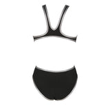 Biglogo One Arena black silver swimsuit