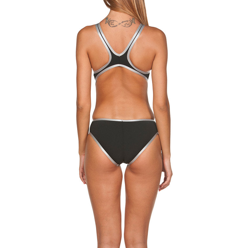 Biglogo One Arena Black Silver Swimsuit
