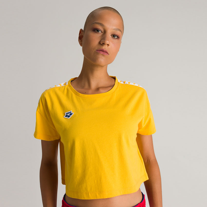 Arena Corrine Yellow Cropped T-shirt