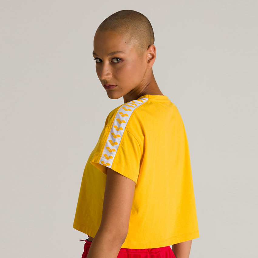 Arena Corrine Yellow Cropped T-shirt