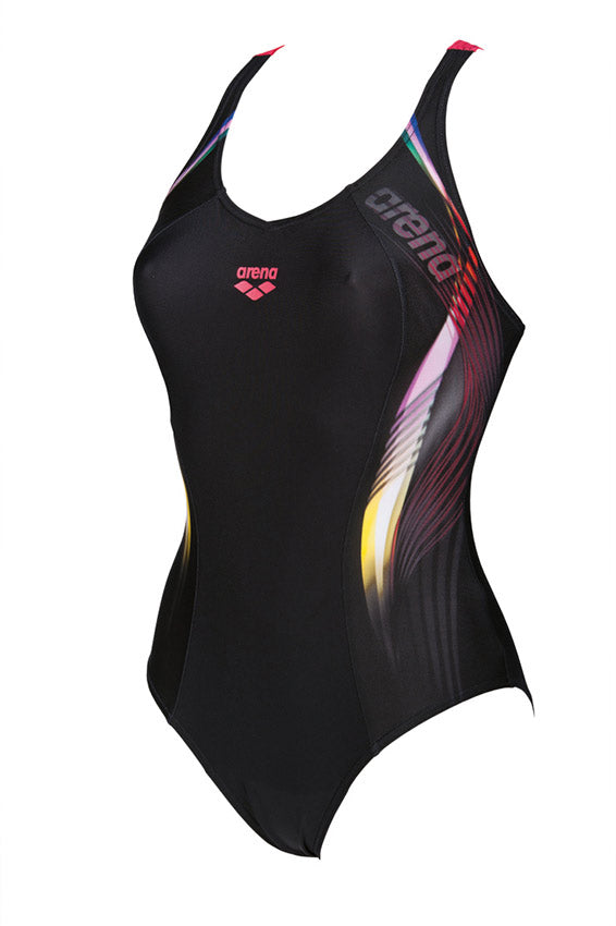 Arena Fluency Black Red Swimsuit