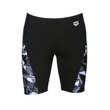 Arena Mens Swim Jammer Black White Shattered Glass
