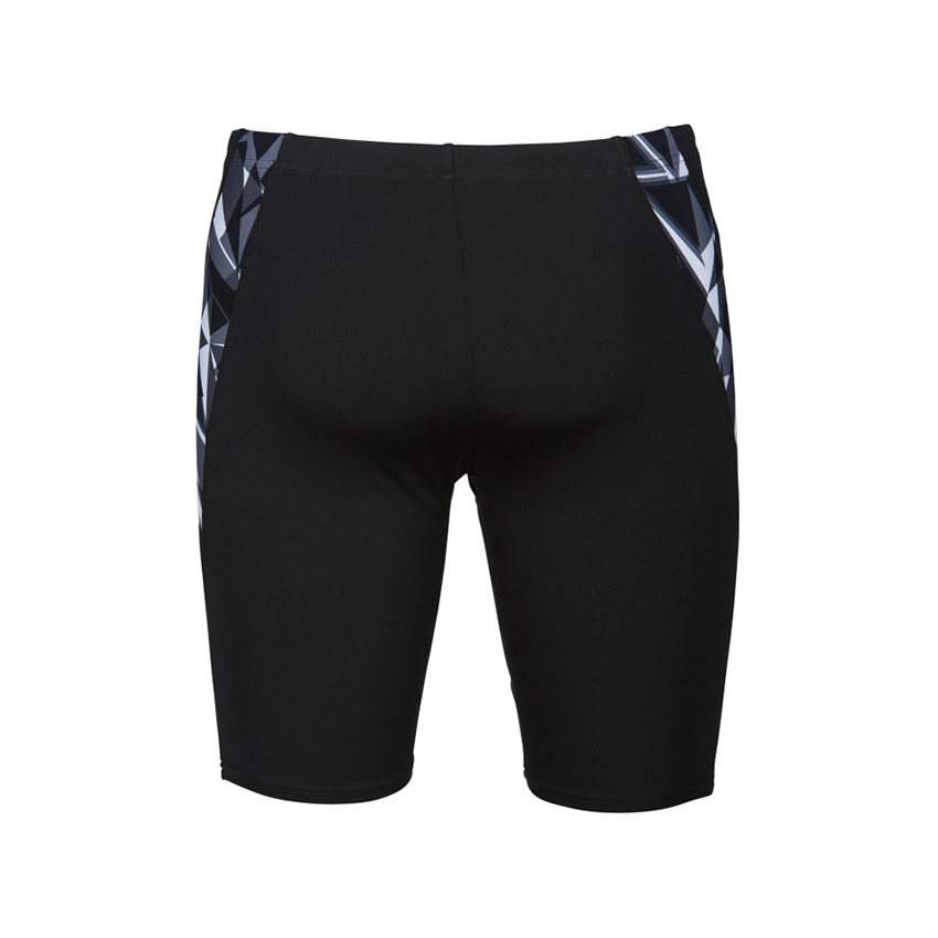 Arena Mens Swim Jammer Black White Shattered Glass