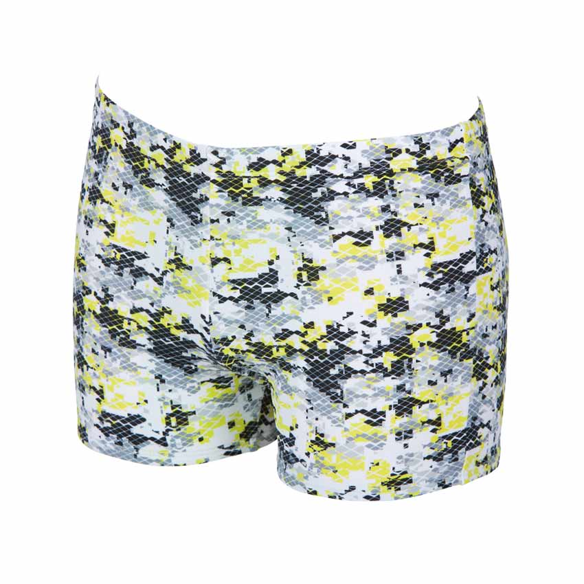 Arena Mens Camouflage Black Yellow Swim Shorts