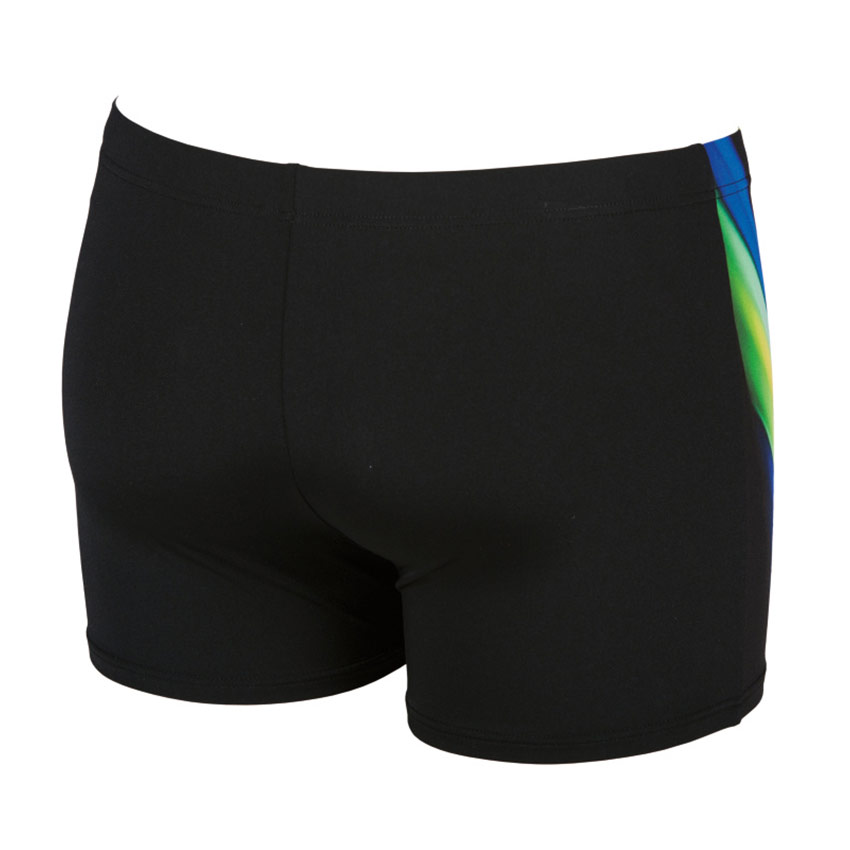 Arena Mens Black Yellow Iridiscent Swim Short