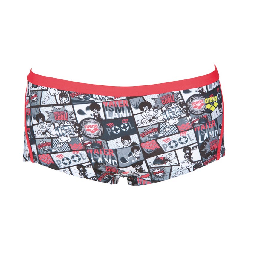 Arena Mens Red Comics Low Waist Swim Shorts