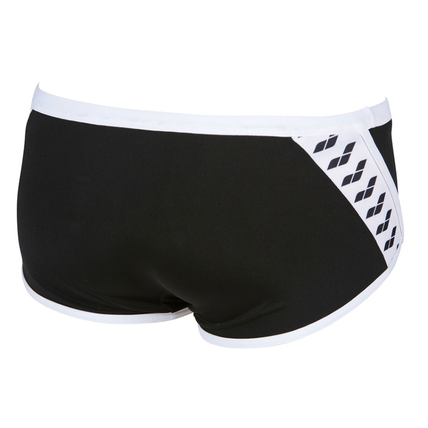 Arena Black Team Stripe Low Waist Shorts