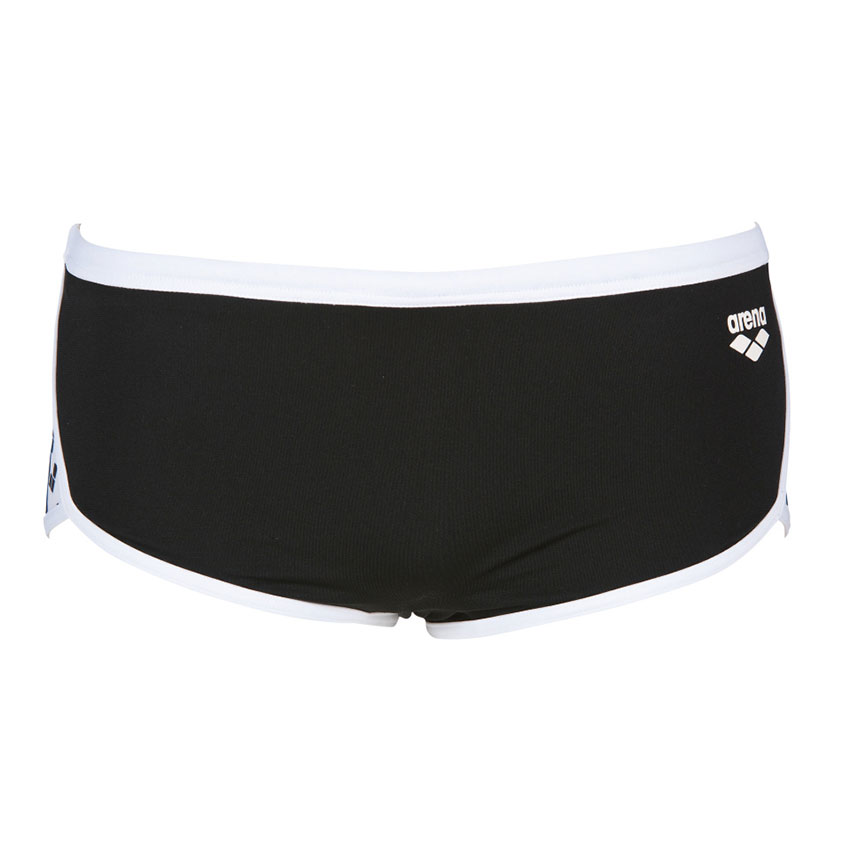 Arena Black Team Stripe Low Waist Shorts