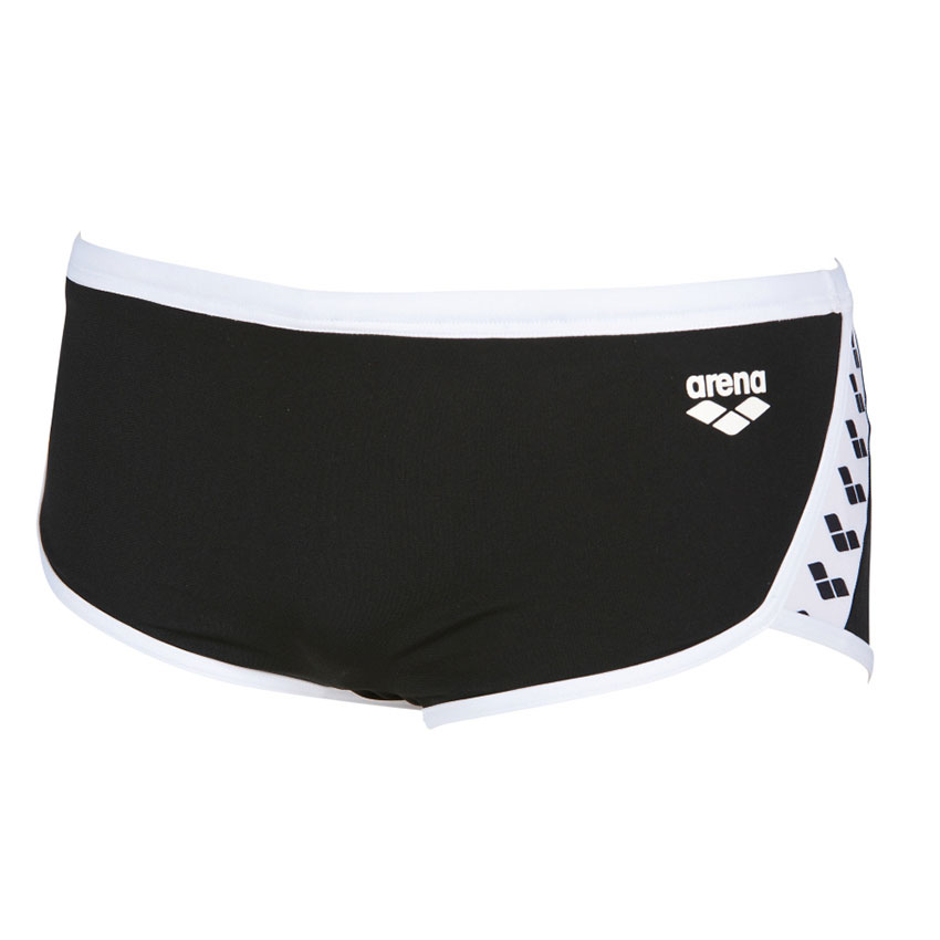Arena Black Team Stripe Low Waist Shorts