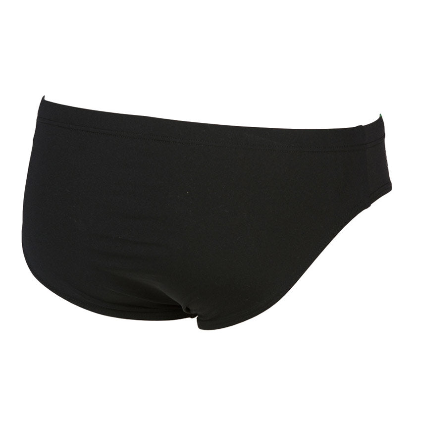 Arena Mens Black Yellow Iridiscent Swim Brief
