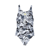 Arena CamoKun Girls Black Swimsuit
