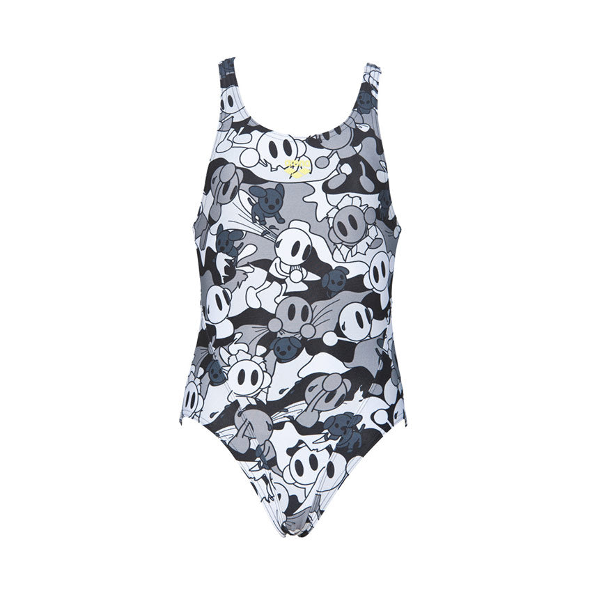 Arena CamoKun Girls Black Swimsuit