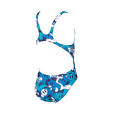 Arena CamoKun Girls Swimsuit - Blue White